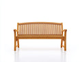 Bancos de jardín madera maciza 150x62x92 cm - color madera - diseño clásico para jardín