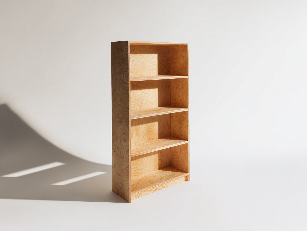 Archivador de madera 80x30x180 cm para oficina - estilo minimalista