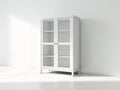 Vitrina de madera y vidrio 90x40x160 cm - blanco - diseño moderno con puertas acristaladas