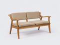 Bancos de jardín madera maciza 142x68x88 cm - beige - diseño moderno para jardín
