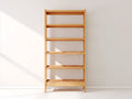 Archivadores madera natural 78x34x190 cm para oficina - diseño abierto vertical
